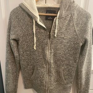 American Eagle Sweater Fleece w/ Sherpa lined hood